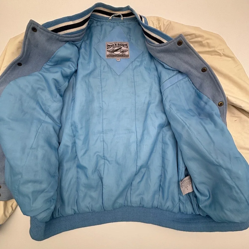 Vintage Steve & Barrys UNC Tar Heels Letterman Varsity Jacket XL University - Picture 10 of 16